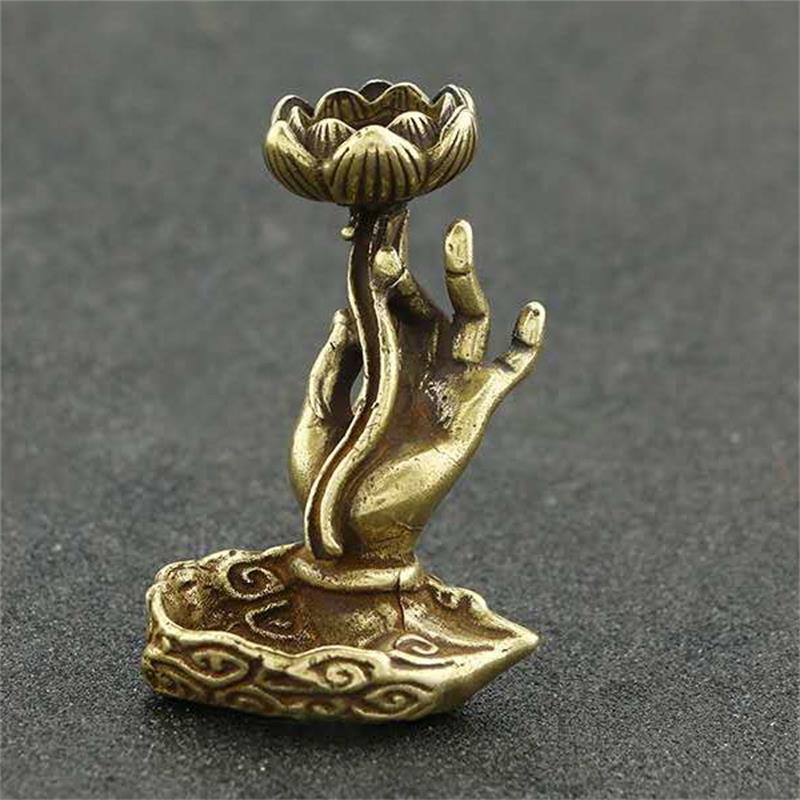 Brass Buddha Hand Incense Holder