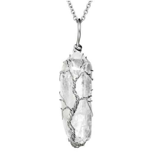 Tree of Life Crystal Necklace