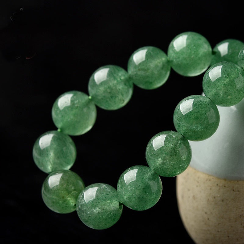 Green Crystal Bead Bracelet