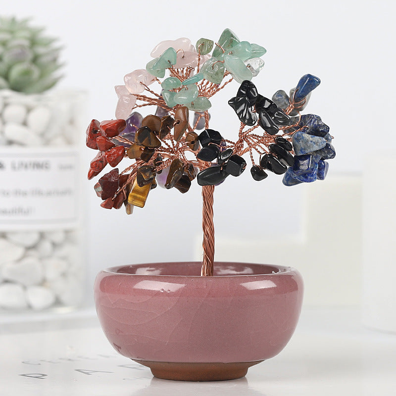 Gemstone Tree Ornament - Seven colors