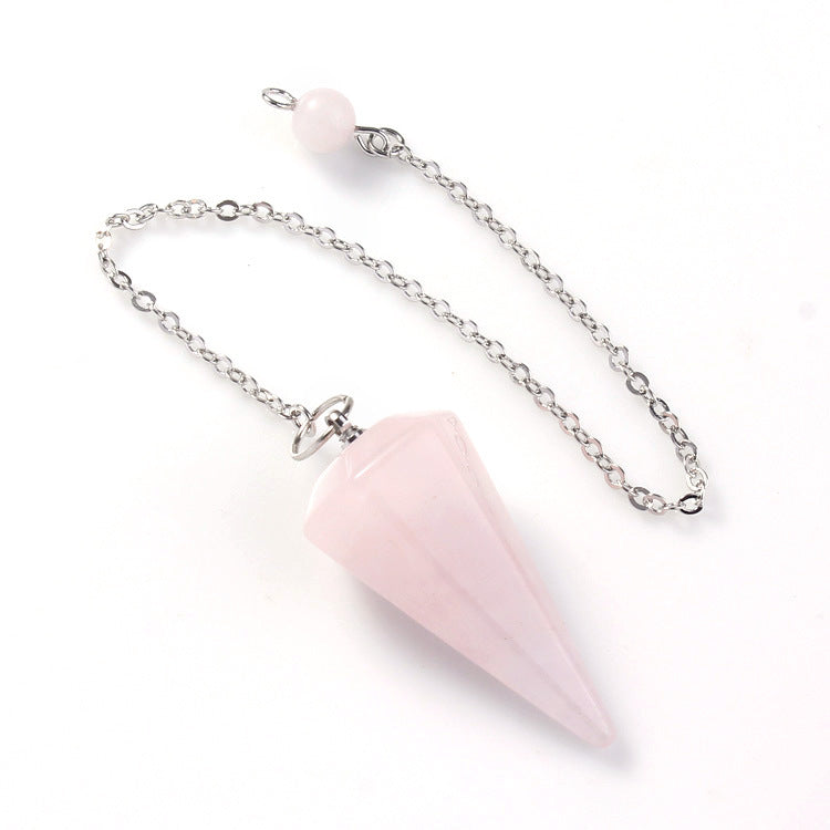 Hexagonal Crystal Point Pendant - 1 style