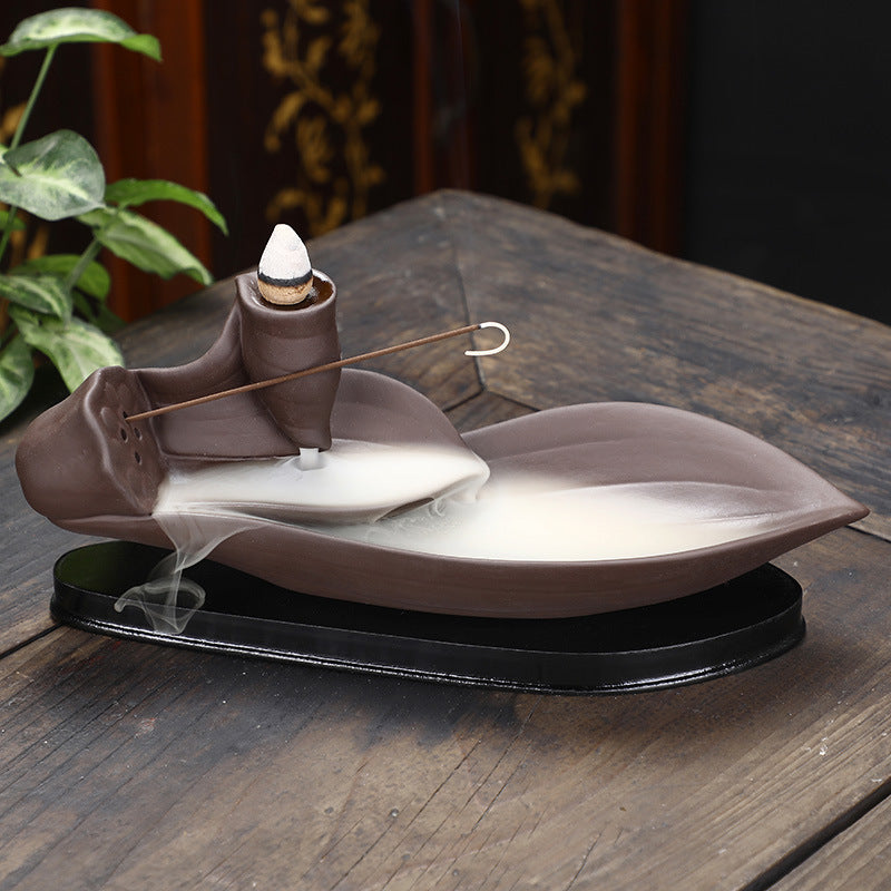 Clay Backflow Incense Burner