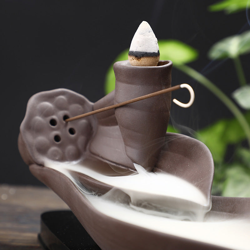 Clay Backflow Incense Burner
