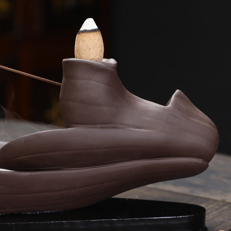 Clay Backflow Incense Burner