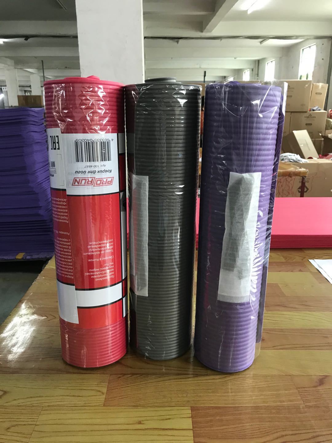 Striped NBR Yoga Mat, 10 mm