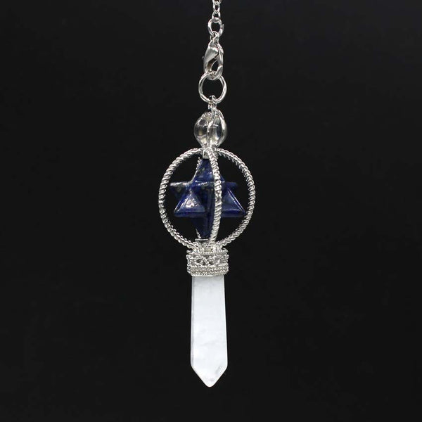 Natural Stone Merkaba Pendulum