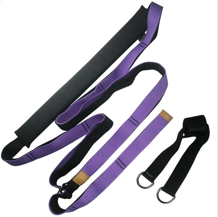Cotton Yoga Strap - Purple 3.8 cm