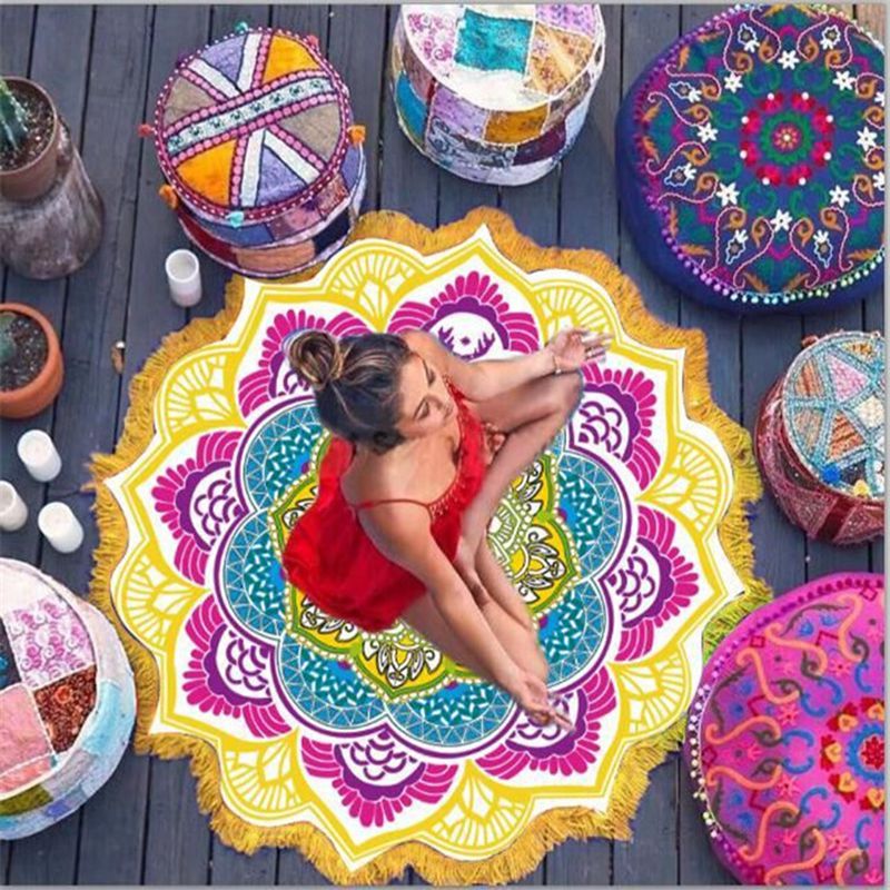 Round Tassel Yoga Mat