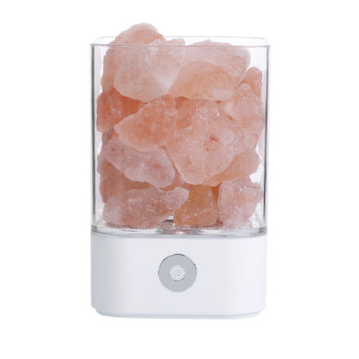 USB Salt Crystal Lamp - Square white