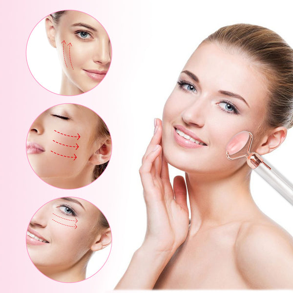 Vibrating Rose Quartz Face Roller