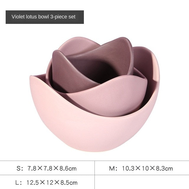 Ceramic Lotus Bowl