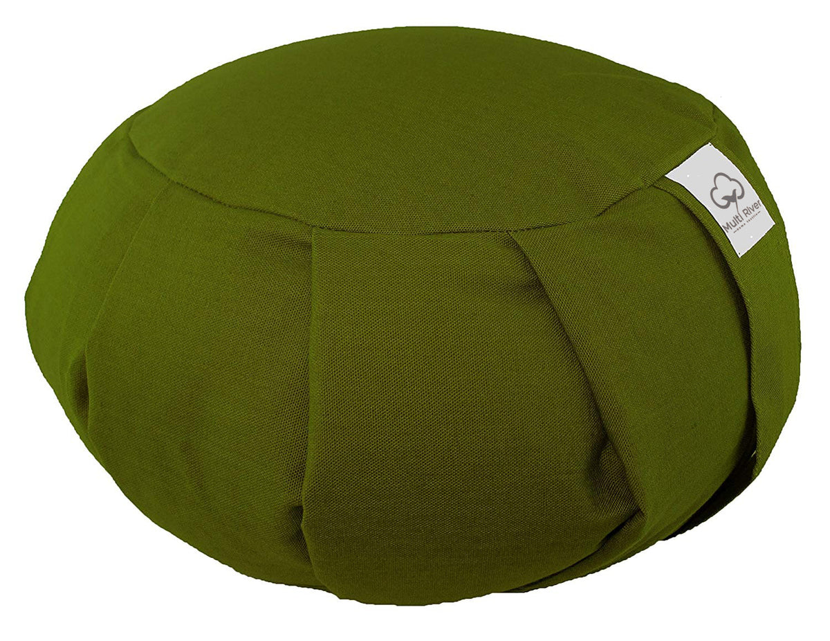 Cotton Meditation Cushion - Green