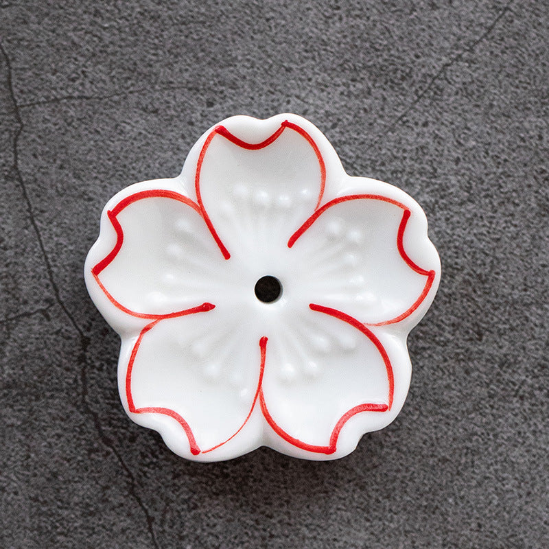 Cherry Blossom Porcelain Incense Holder