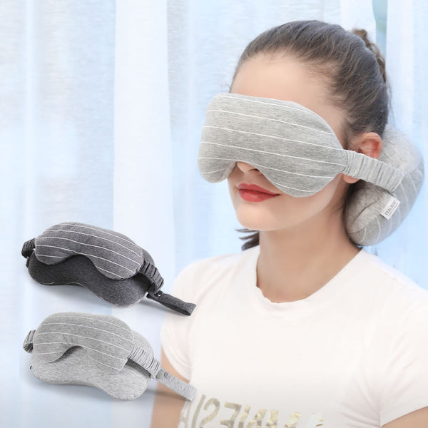Cotton Eye Mask and Neck Pillow