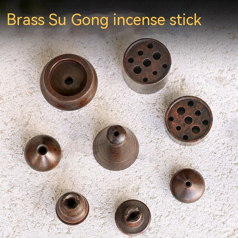 Brass Nine-Hole Incense Holder