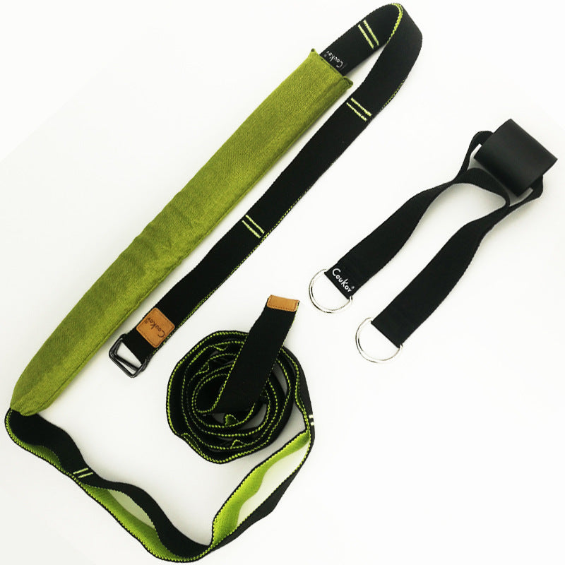 Cotton Yoga Strap - Green 4.0 cm