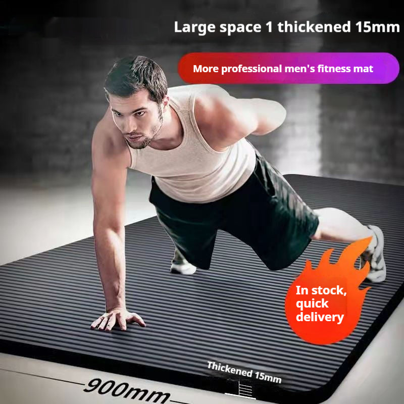 10 mm NBR Yoga Mat with Strap