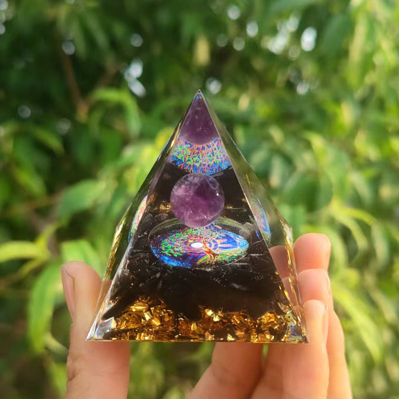 Crystal Ball Pyramid Ornament - 4 Style / 5cm