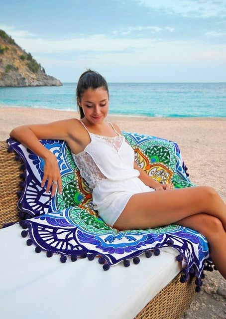 Round Tassel Yoga Mat