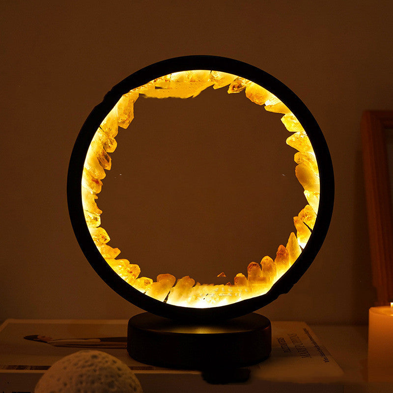 Amethyst Cluster Lamp