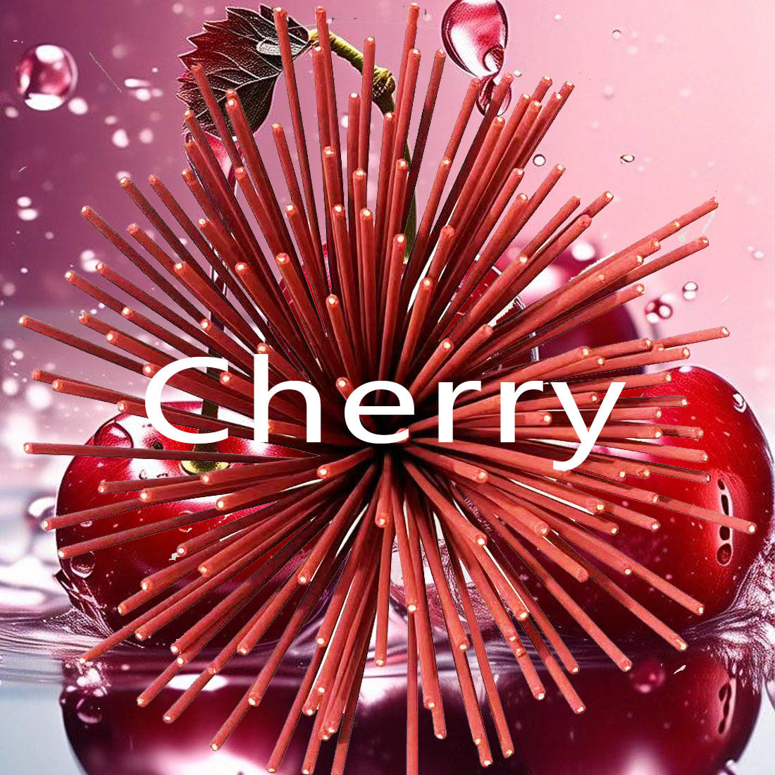 Cherry Bamboo Stick Incense, 22 cm