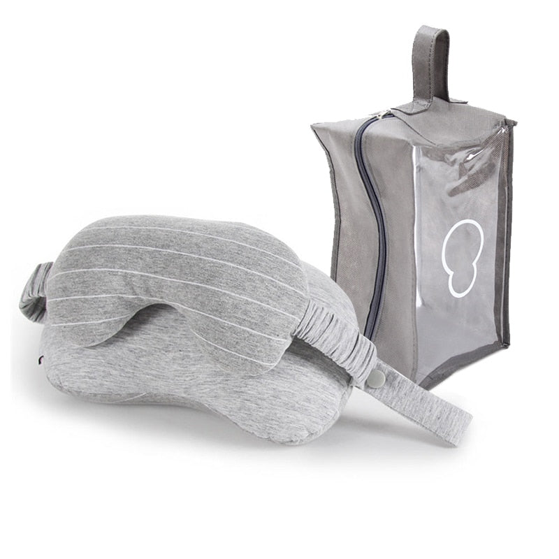 Cotton Eye Mask and Neck Pillow