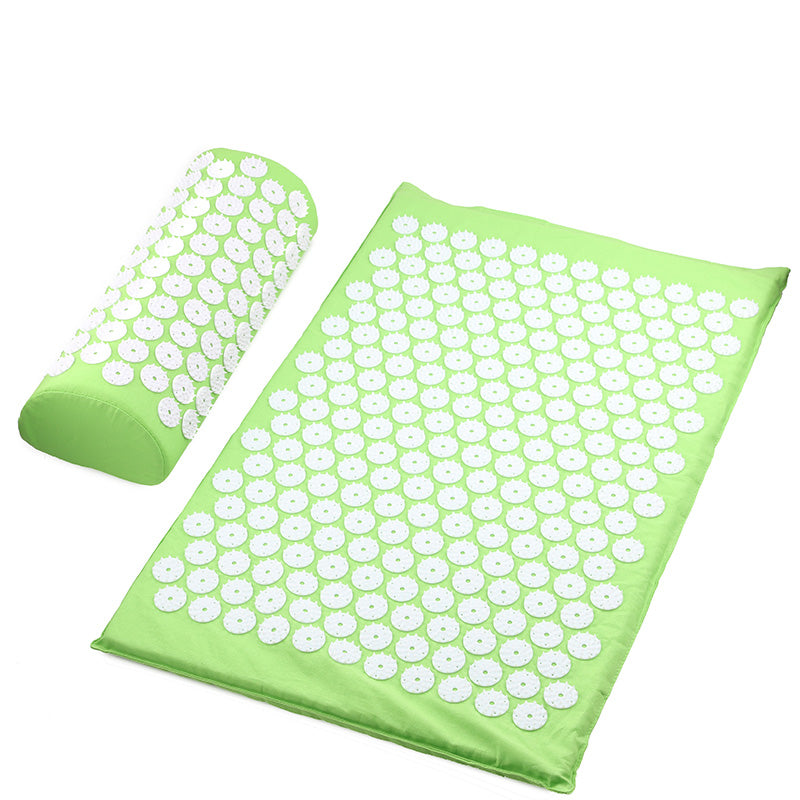 Acupressure Mat and Pillow Set - Light Green / 2PCS