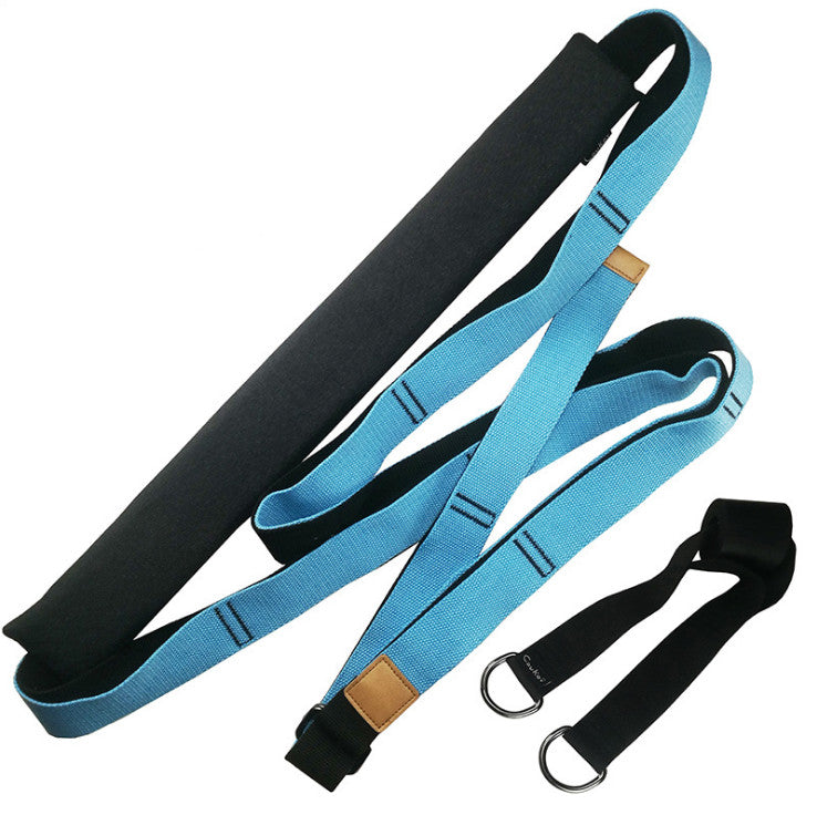 Cotton Yoga Strap - Blue 3.8 cm