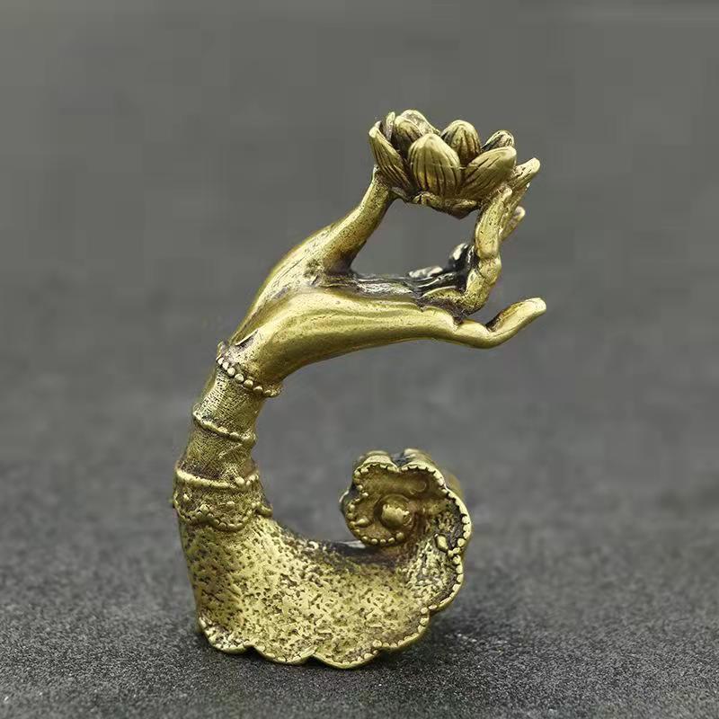 Brass Buddha Hand Incense Holder