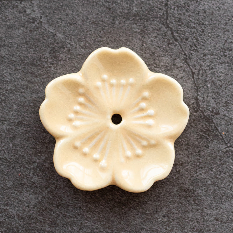 Cherry Blossom Porcelain Incense Holder