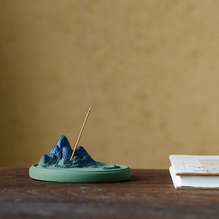 Round Ceramic Incense Holder