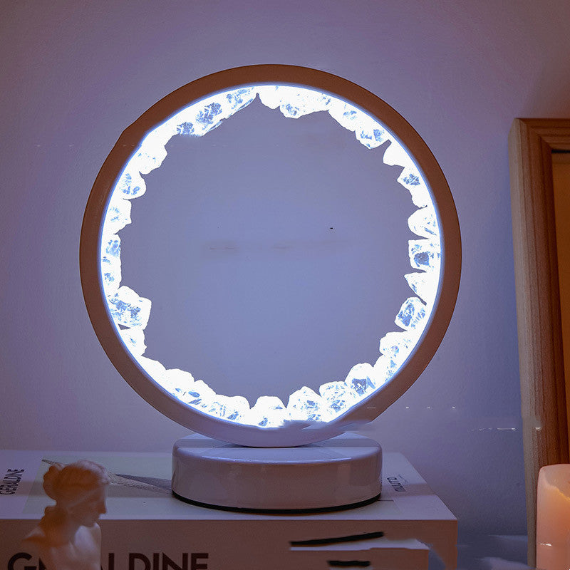 Amethyst Cluster Lamp
