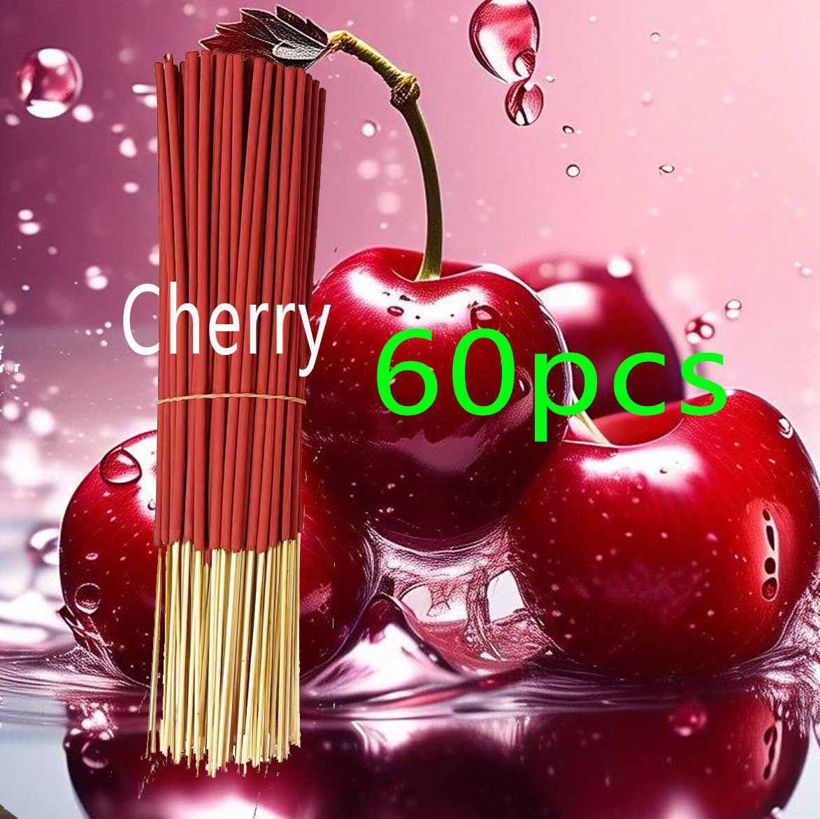 Cherry Bamboo Stick Incense, 22 cm