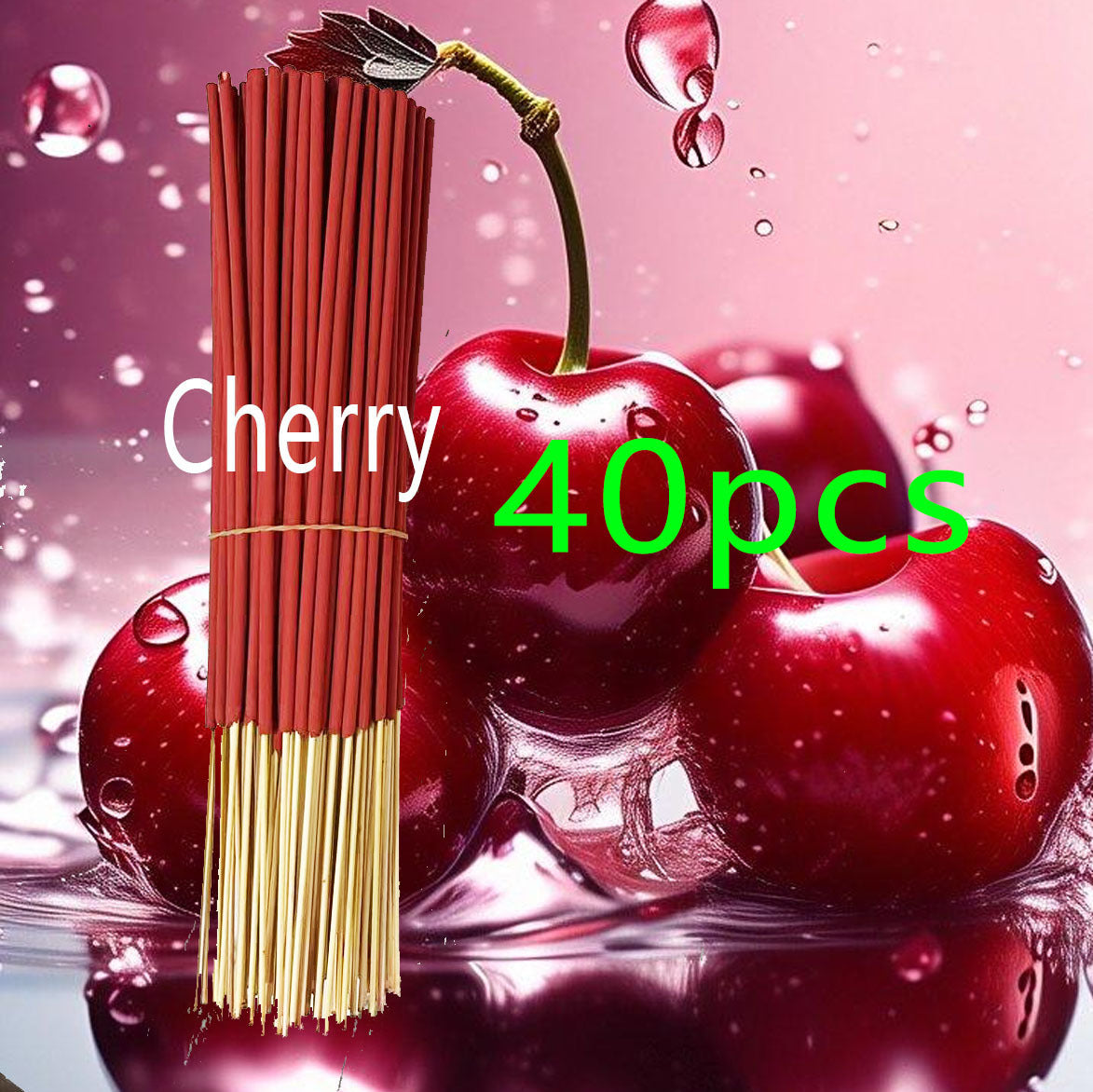 Cherry Bamboo Stick Incense, 22 cm