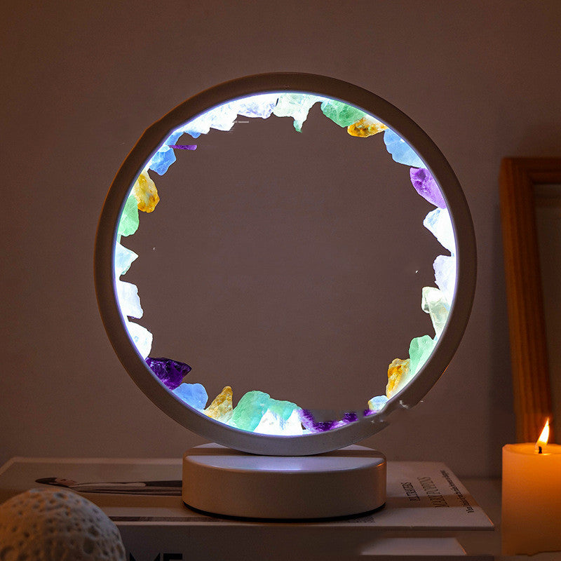 Amethyst Cluster Lamp