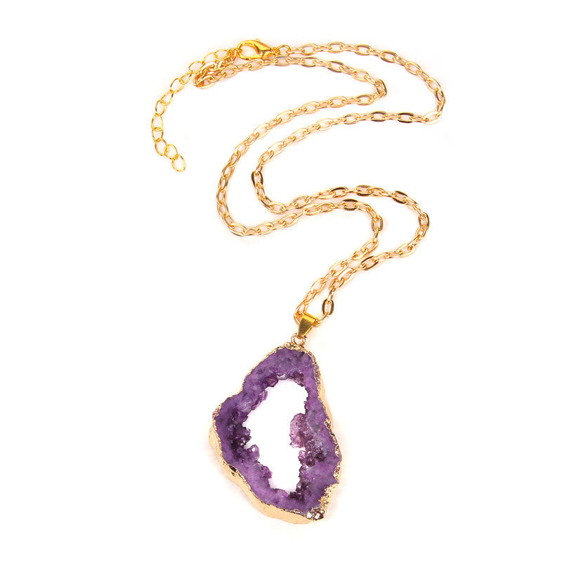 Amethyst Cluster Necklace