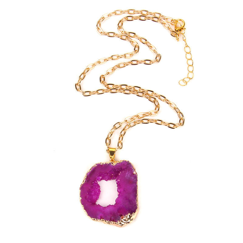Amethyst Cluster Necklace - FN0316